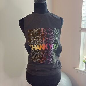 Side Slit Workout Sleeveless Tee